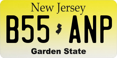 NJ license plate B55ANP