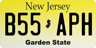 NJ license plate B55APH