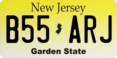 NJ license plate B55ARJ