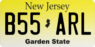 NJ license plate B55ARL