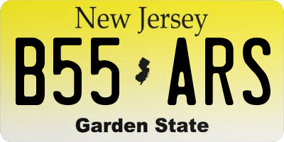 NJ license plate B55ARS