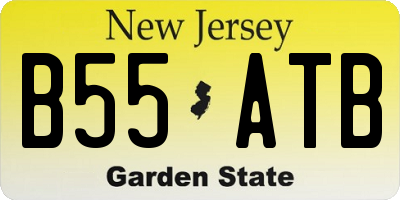 NJ license plate B55ATB