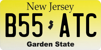 NJ license plate B55ATC
