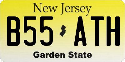 NJ license plate B55ATH