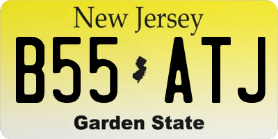 NJ license plate B55ATJ