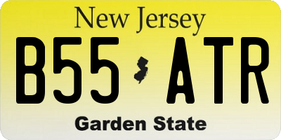 NJ license plate B55ATR