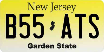 NJ license plate B55ATS