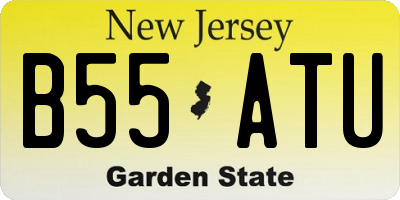 NJ license plate B55ATU