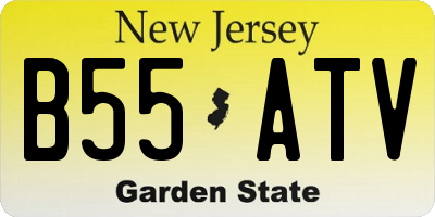 NJ license plate B55ATV