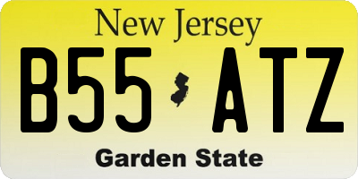 NJ license plate B55ATZ