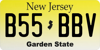 NJ license plate B55BBV