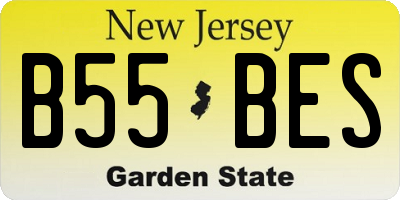 NJ license plate B55BES