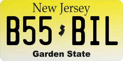 NJ license plate B55BIL