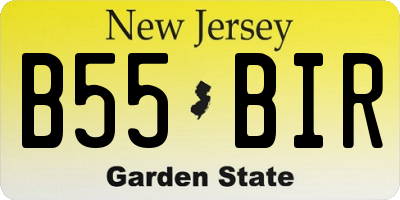 NJ license plate B55BIR