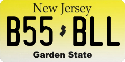 NJ license plate B55BLL