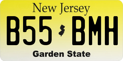 NJ license plate B55BMH