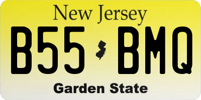 NJ license plate B55BMQ