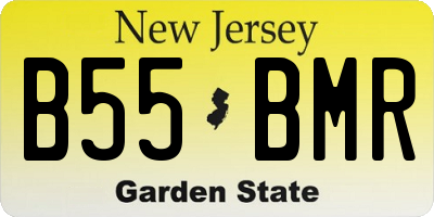 NJ license plate B55BMR