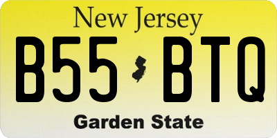 NJ license plate B55BTQ