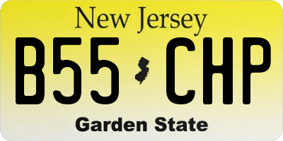 NJ license plate B55CHP