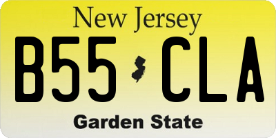 NJ license plate B55CLA