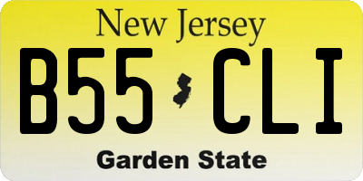 NJ license plate B55CLI