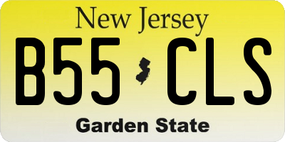 NJ license plate B55CLS