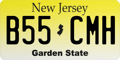 NJ license plate B55CMH