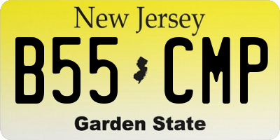 NJ license plate B55CMP