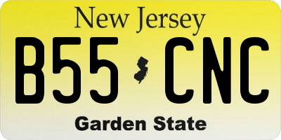 NJ license plate B55CNC