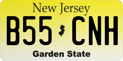 NJ license plate B55CNH