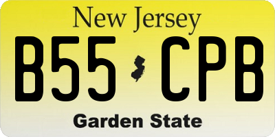 NJ license plate B55CPB