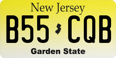 NJ license plate B55CQB