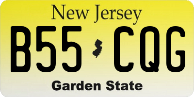 NJ license plate B55CQG