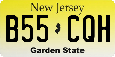 NJ license plate B55CQH