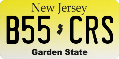 NJ license plate B55CRS