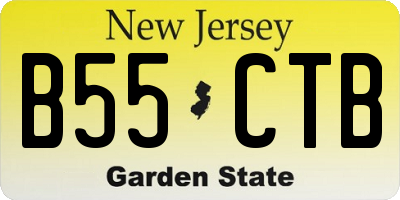 NJ license plate B55CTB