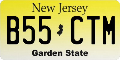 NJ license plate B55CTM