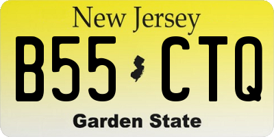 NJ license plate B55CTQ