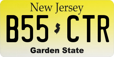 NJ license plate B55CTR