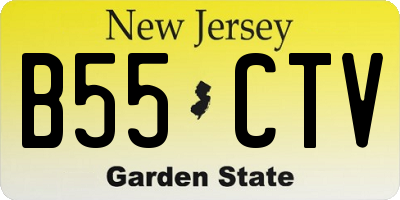 NJ license plate B55CTV