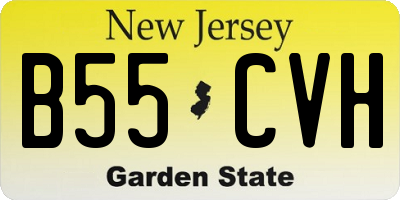 NJ license plate B55CVH