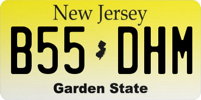 NJ license plate B55DHM