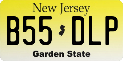 NJ license plate B55DLP
