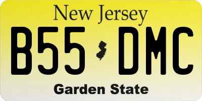 NJ license plate B55DMC