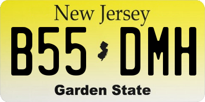 NJ license plate B55DMH