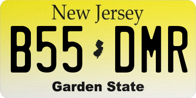 NJ license plate B55DMR