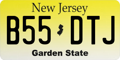 NJ license plate B55DTJ
