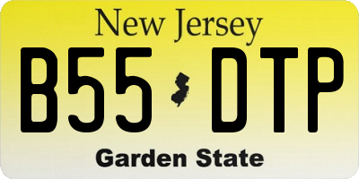 NJ license plate B55DTP