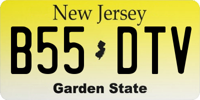 NJ license plate B55DTV